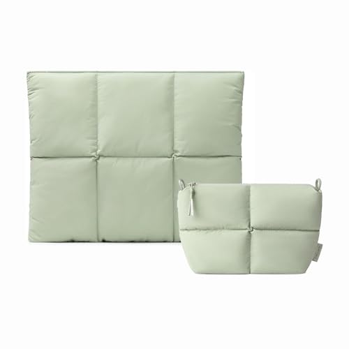 Funda Puffy Comfyable para Laptop 15-16 Pulgadas, Verde Salvia miniatura 1