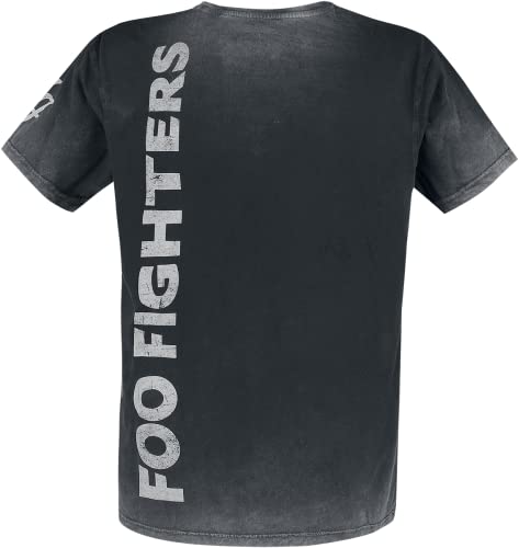 Foo Fighters Bomb Vintage Uomo T-Shirt Grigio L