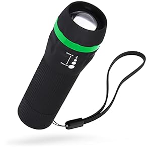 ABSINA LED torcia bambini piccoli, luminosa – Mini lampada a mano con 60 lumen, 110m gamma di luce – Handy luce infinitamente focalizzabile incl. batteria come torcia per bambini, ragazze