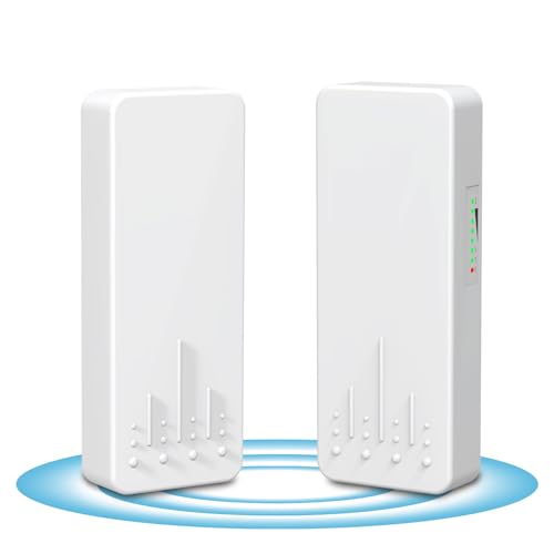 Bridge wireless per esterni, router bridge Ethernet wireless punto a punto Wi-Fi con trasmissione...