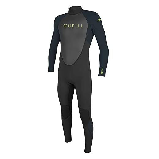 O'Neill Jungen Reactor II 3/2mm Back Zip Full Wetsuit Neoprenanzug, Black/Slate, 6