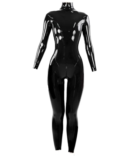 Rubber Bunny RB05 ラバーキャットスーツ・レディーズ 女性用 既定サイズ 採寸必要なし ラバー全身タイツ 基礎タイプ ベーシックタイプ 服装 黒 (Mサイズ)