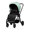 Asalvo-GENIUS-2-Trio-convertible-3-en-1-Silla-de-paseo-Carrito-de-bebe-Silla-de-Auto-Confortable-Segura-Capota-extensible-Suspension-en-las-Ruedas-Freno-trasero-Carga-Maxima-23-kg-Verde