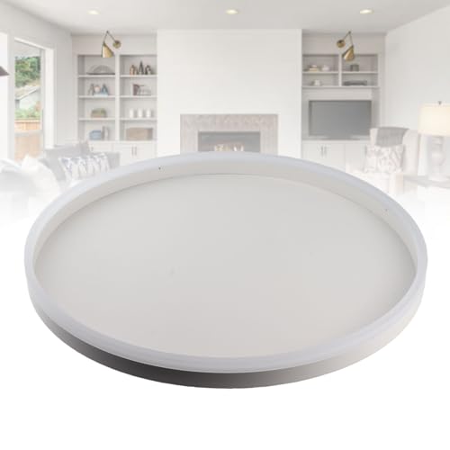 Plafonnier LED rond AMONIDA blanc avec télécommande pour salon et chambre