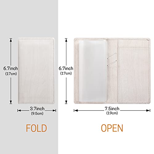 Image of Aurya Leather Checkbook Covers for Personal Checkbook, Checkbook Holder with Free Vinyl Divider, Checkbook Cover for Duplicate Checks for Men and Women