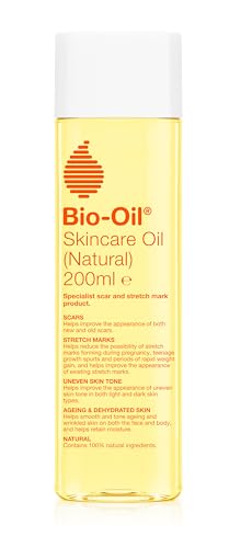 Bio Oil Body Natural Skin Care Oil (200ml) - Firming Skincare That Reduces Appearance Of Stretch Marks & Scars - Grease Free Moisturiser Lotion - With Vitamin E & Vitamin A