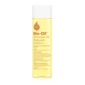 Bio Oil Body Natural Skin Care Oil (200ml) – Firming Skincare That Reduces Appearance Of Stretch Marks & Scars – Grease Free Moisturiser Lotion – With Vitamin E & Vitamin A