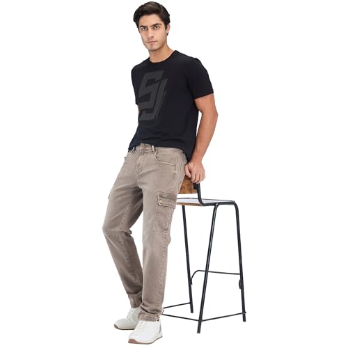 Image of Spykar Men's Rover Regular Fit Mid Rise Casual Jeans