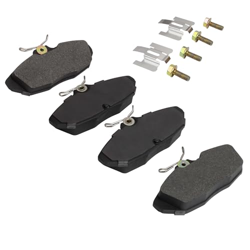 Image of QUALITY-BUILT Rear Ceramic Brake Pads, Premium 1001-0599C, Compatible with 1993-1998 Ford /Lincoln /Mercury (Cougar, Mark VIII, Thunderbird)