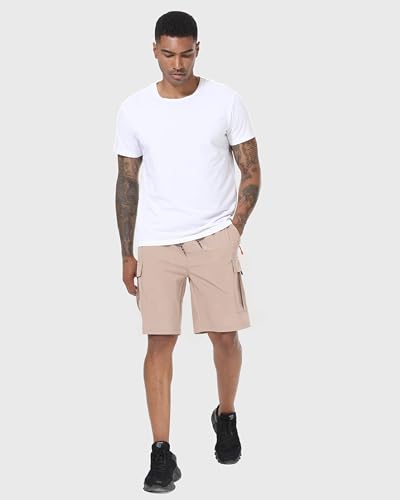 Image of Men's Cargo Shorts Quick Dry Lightweight Stretch Hiking Shorts for Men with 5 Pockets No Lining