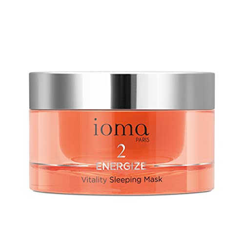 IOMA Paris - ENERGIZE Vitality Sleeping Mask - Moisturizing and Oxygenating Face Mask Treatment for Overnight Glow, (50g)