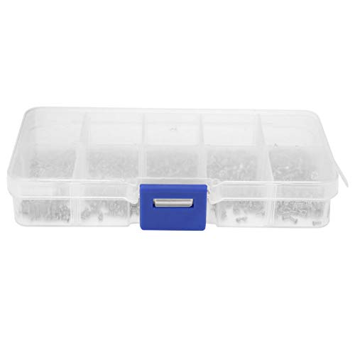 1000pcs Self Tapping Screws Assortment Set, M1 M1.2 M1.4 M1.7 Stainless Steel Cross Countersunk HeMetal Screws Kit - Image 2