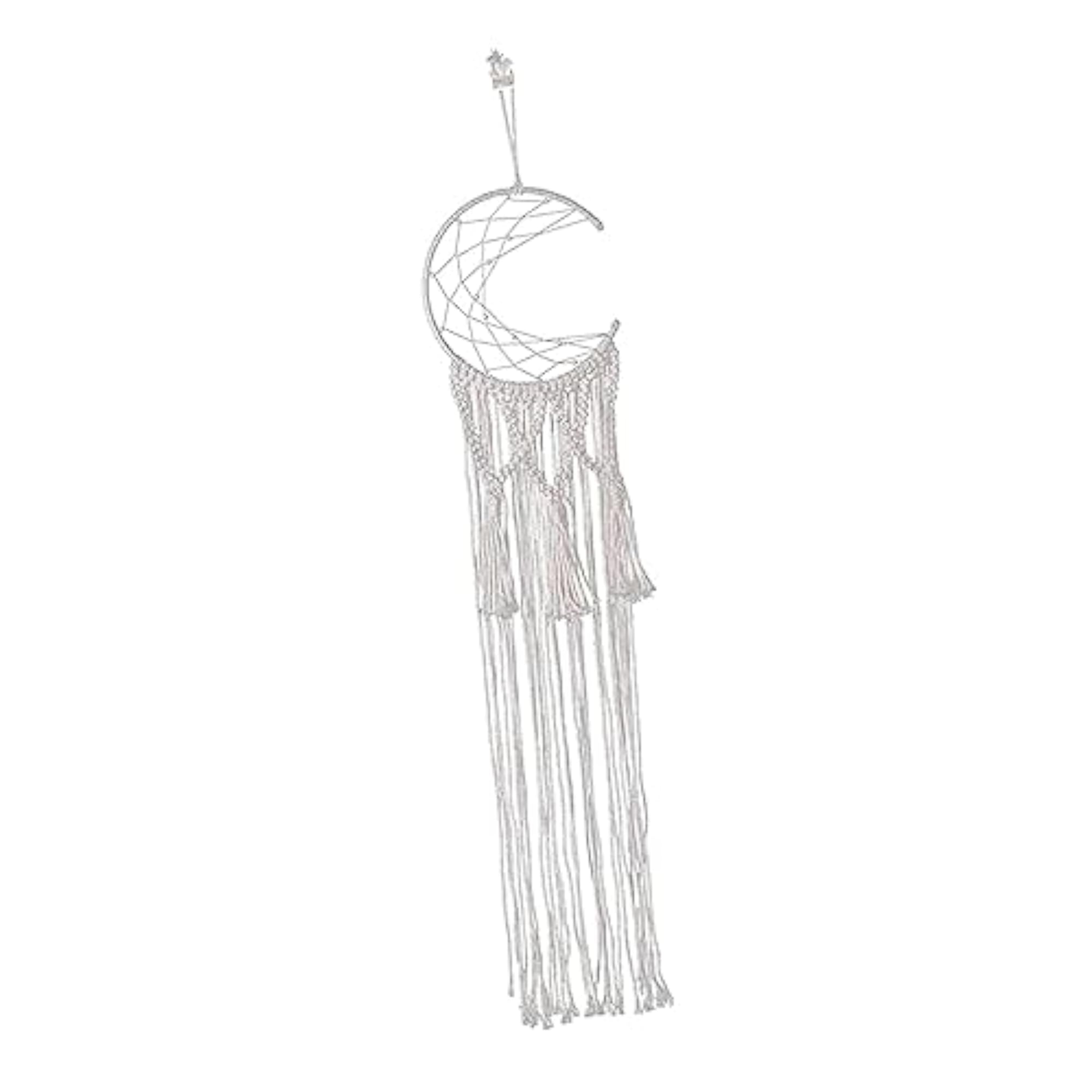 Nordic Style Macrame Wall Hanging Art Decor Moon