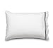 Queen White with Gray Stripes Amadora Double Brushed Luxury Ultra Microfiber Pillowcase Set