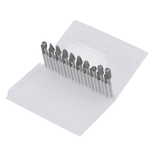 Aramox Set de 20 fresas de doble corte de carburo miniatura 6