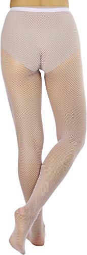 Image of ToBeInStyle Women's Sexy Vibrant Fine Classic Fishnet Full Footed Pantyhose