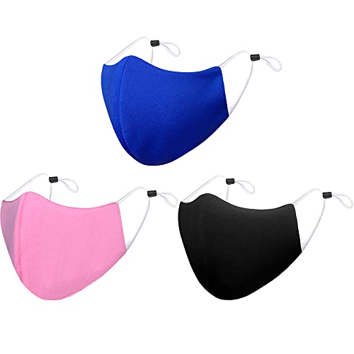 Arcarius Breathable Sports Face Mask – Moisture Wicking Gym & Travel Fit (3-Pack)