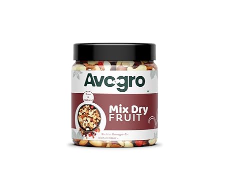 Image of Avogro Mixed Dry Fruits Premium Blend 1kg | Almonds, Cashews, Kishmish, Apricots & Seeds Mix | Fresh Crunchy Nut & Fruit Combo Pack for Snacking & Gifting