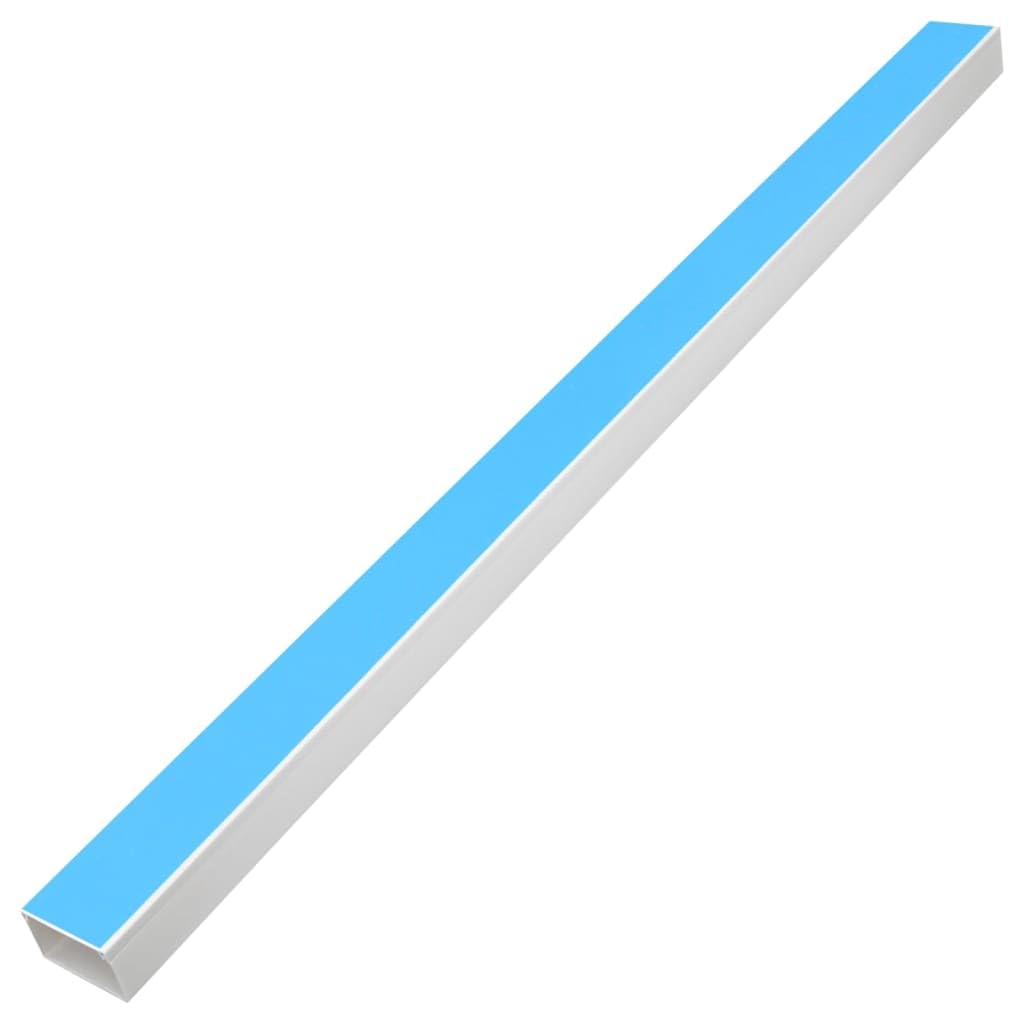 sofutoo Organize Cables with Self-Adhesive Cable Trunking, Durable PVC, Length, for Home or Office, White