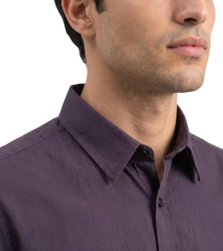 Image of Amazon Brand - INKAST Men Solid Cotton Shirt | Casual Wear | Basic Essential Plain Everyday & Office Wear | Full Sleeve | Regular Fit