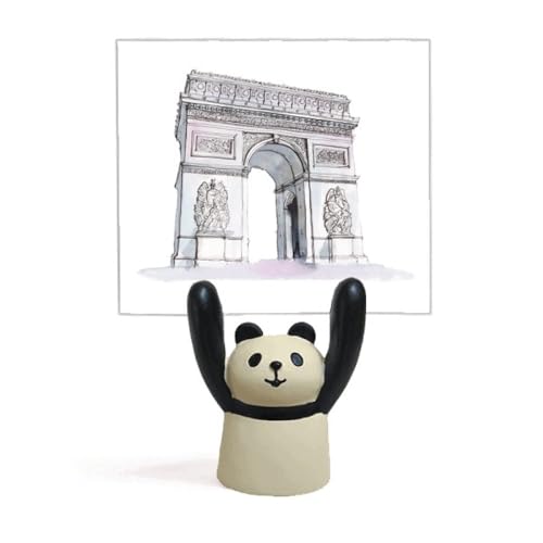 Pince mémo panda Arc de Triomphe : pour ne plus perdre vos notes et embellir votre bureau