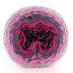 Whirl-Fine Art 1x220g - 656 Expressionism, Pink, Grey, Black Yarn for Knitting and Crochet