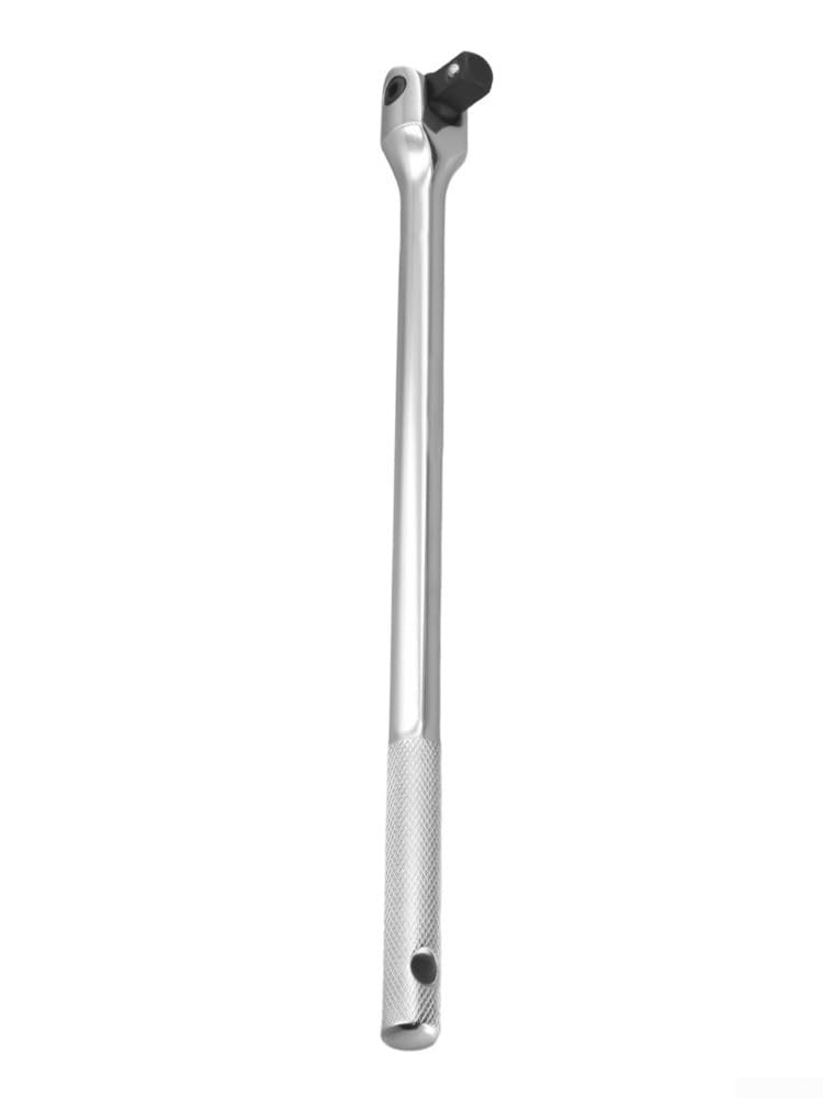 Niceminiwall Chrom-Vanadium-Bremsstange, 1,27 cm (1/2 Zoll) Schraubenschlüssel für robuste Muttern und Bolzen, 25,4 cm und 38,1 cm Steckschlüssel-Set mit Drehkopf, professionell (38,1 cm)