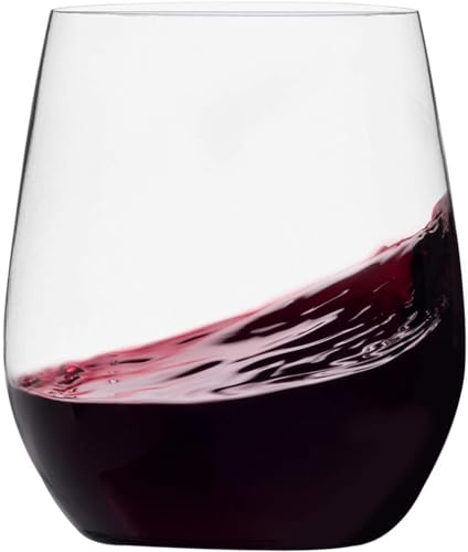 Munfix Plastic Stemless Wine Glasses Disposable 10 Oz Clear Wine Cups Shatterproof Recyclable and BPA-Free 48 Pack