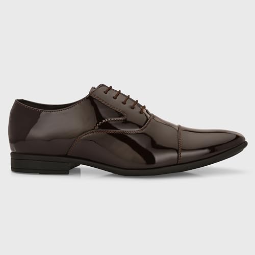 Image of Centrino Men's Formal Shoes |Premium Craftsmanship & Durable Build |Stylish & Elegant Design | Lace-Up Design with Cushioned Insole for Comfort |Craftsmanship for All-Day Elegance (9746)