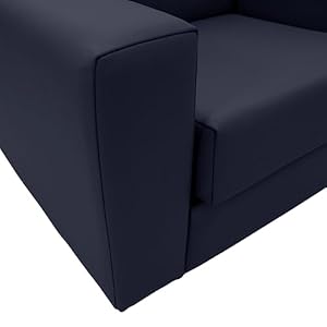 Factory direct partners softscape inspired playtime classic reading sofa childrens commercial grade upholstered furniture for home daycare preschool library comfy modern design navy 14473 nv  urban country home decor