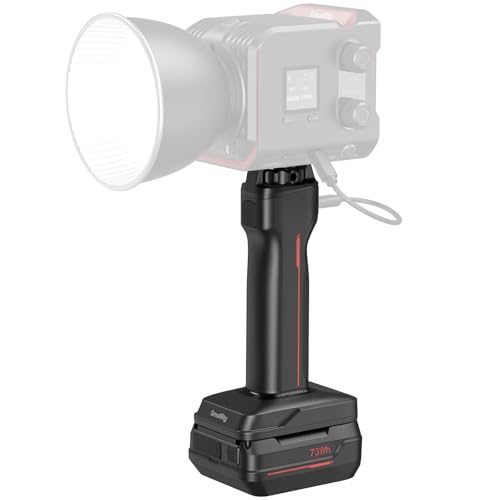 SmallRig SH73 Grip Handle with 73Wh/5000mAh Battery, Split-Type Design for Quick Swap, 100W/168W Output, V-Mount Battery Grip for SmallRig RC60/RC100, for Light with 1/4