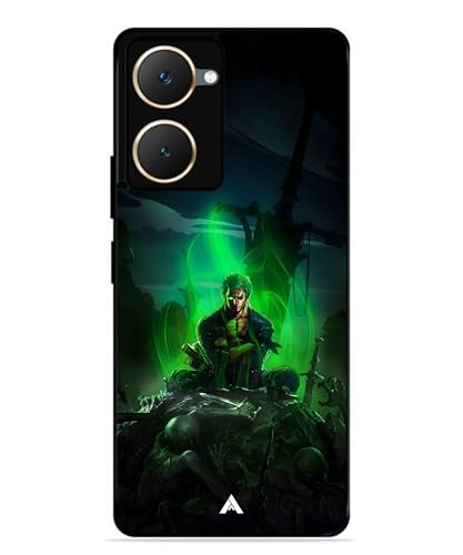 Image of Premium Anime 1 Case for Vivo Y28s (Glossy Finish) Soft-Touch Metal TPU Back Cover, Shockproof, Designer, Aesthetic Mobile Phone Case
