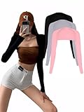 Shawl Arm Sleeves, Sun Sleeves Comfortable & Breathable Sports Shrug for Women Men Lightweight 3Pack