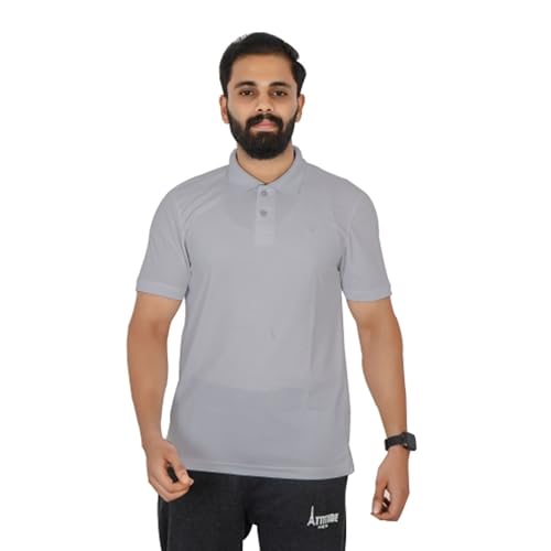 Image of VELOREX Men's Tshirts Polyester Solid Half Sleeves Sports Regula Fit Polo T Shirt for Men
