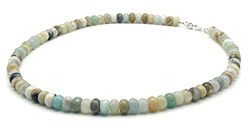 Collier ras du cou en amazonite, le cadeau idéal pour femme - 3