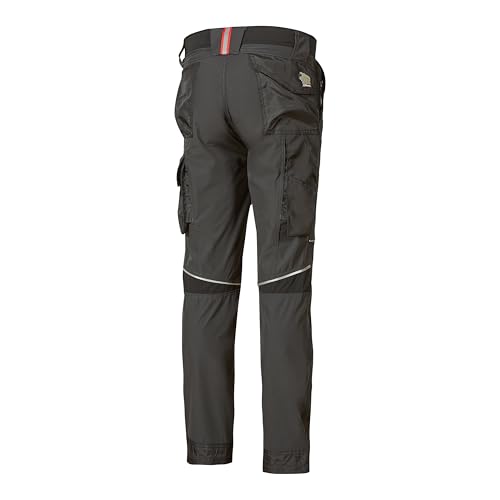 U-Power World, Pantaloni Cargo Slim Fit, Con Multitasche Frontali E Laterali, Pantaloni Comodi Ed Estensibili, Con Bottone Frontale, Tessuto Traspirante (Asphalt Grey - S) - 2