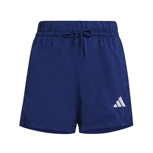 Adidas Unisex Kinder Essentials Climacool Shorts, Dark Blue/White, 9-10 Years