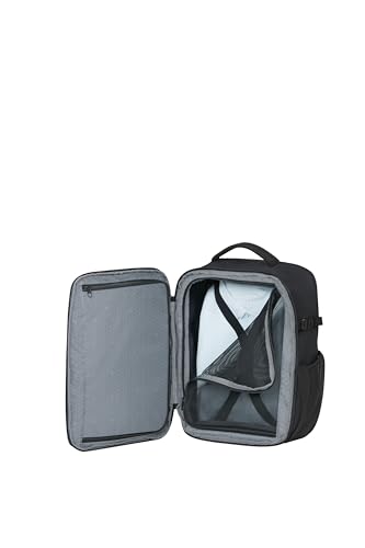 Image of Samsonite Roader Cabin Backpack 40 x 30 x 20 cm Hand Luggage for Ryanair, Wizz Air & Vueling, Underseat Bag with Laptop Compartment 15.6 Inches, 26 L, 0.70 kg, Black (Deep Black)