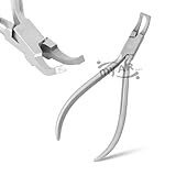 Kieferorthopädische Zange zur direkten Bondentfernung, abgewinkelt, harter Edelstahl, Rebonding Zange, vollständig autoklavierbar