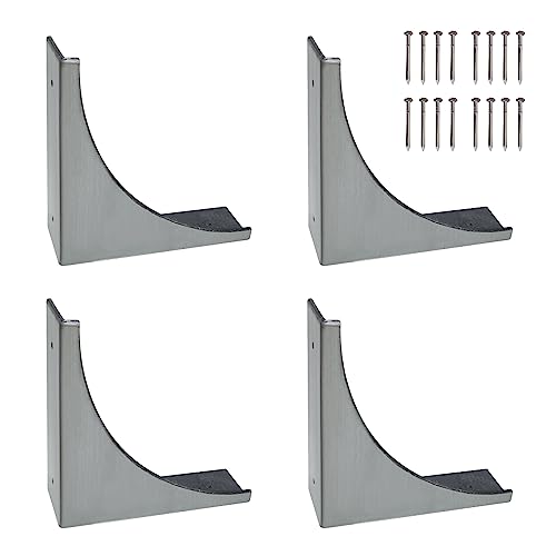 Image of 4Pcs Antique Zinc Alloy Box Corner Protector Decorative Furniture Corner Edge Safety Bumpers Cabinets Fireplace Furniture Bumpers (No Flower Pattern)