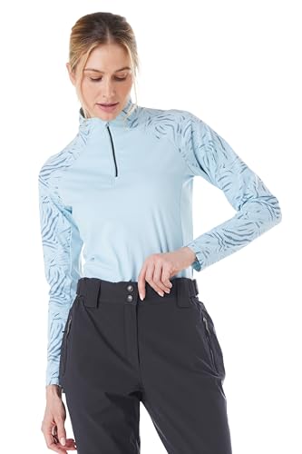 killtec Damen Funktionshose/Skihose mit abnehmbaren Trägern KSW 249 WMN SKI PNTS, schwarz blau, 38, 37559-000