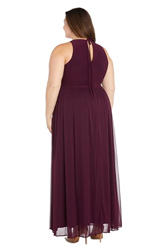 Image of Halter Maxi Dress W /Rhinestone Waist & Flowing Car Wash Skirt