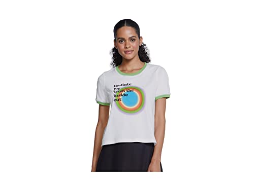 Blusa manga curta, Feminina, Hering, Branco, XG