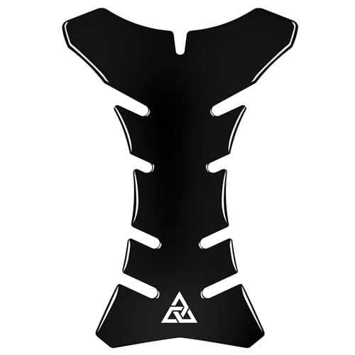 Autodomy Protection Reservoir Moto Noir V2 20x14 cm | Protection Réservoir Adhésive Tankpad Sport pour Motos Universel | Protége-Réservoirs Moto Résiste à la Pluie et au Soleil