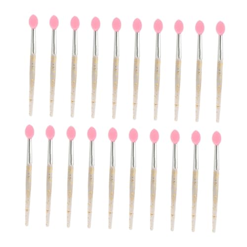 TOVINANNA 20pcs Mini Silicone Lip Brush Set Soft Lip Makeup Applicator Portable Lipstick Applicators for Women