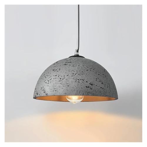 シャンデリア, 和風 わびさび ホーム アパート デコレーション シャンデリア 北欧 レストラン 寝室 LED ペンダントライト(Gray lamp body,Tricolor dimming)