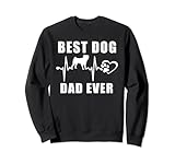 Photo Gallery best dog dad ever pug dog heartbeat paw puppy lover felpa Photo Gallery best dog dad ever pug dog heartbeat paw puppy lover felpa
