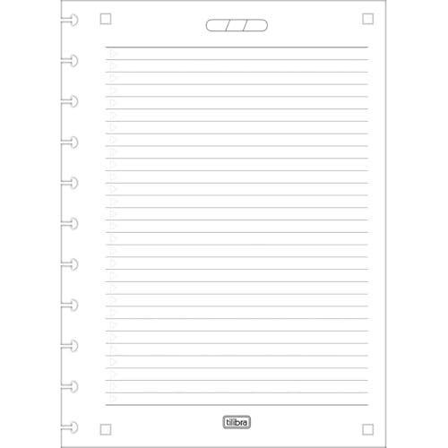 Tilibra - Refil para Tilidisco Universitário Pautado Connect 50 Folhas