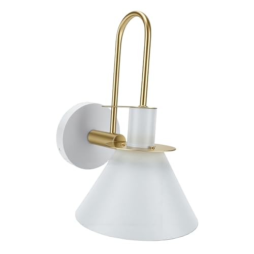Aplique de Pared de Hierro Blanco E26 para Baño y Tocador 5