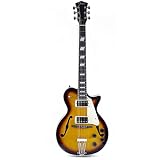Diapasón de Palisandro Johnson jh-100-s Delta rosa guitarra eléctrica, sunburst